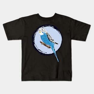 Nice Artwork showing a Blue Budgie IV Kids T-Shirt